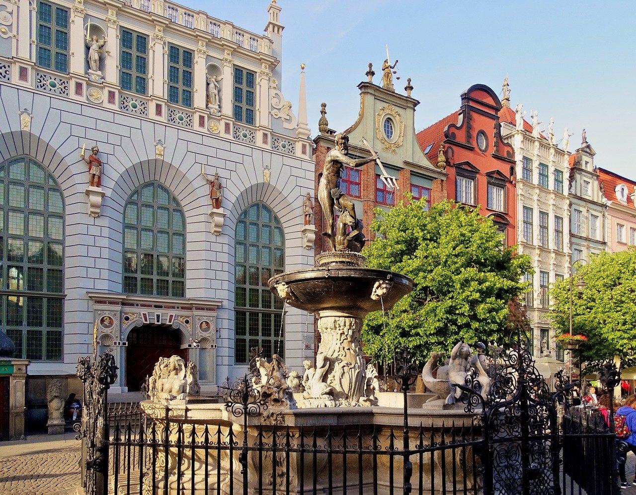 The attractions of Gdansk in Poland